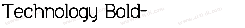 Technology Bold字体转换